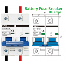DC Battery Bank CIRCUIT BREAKER - 63amps 