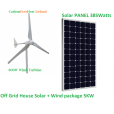 Off Grid House Solar + Wind package  - 10KW